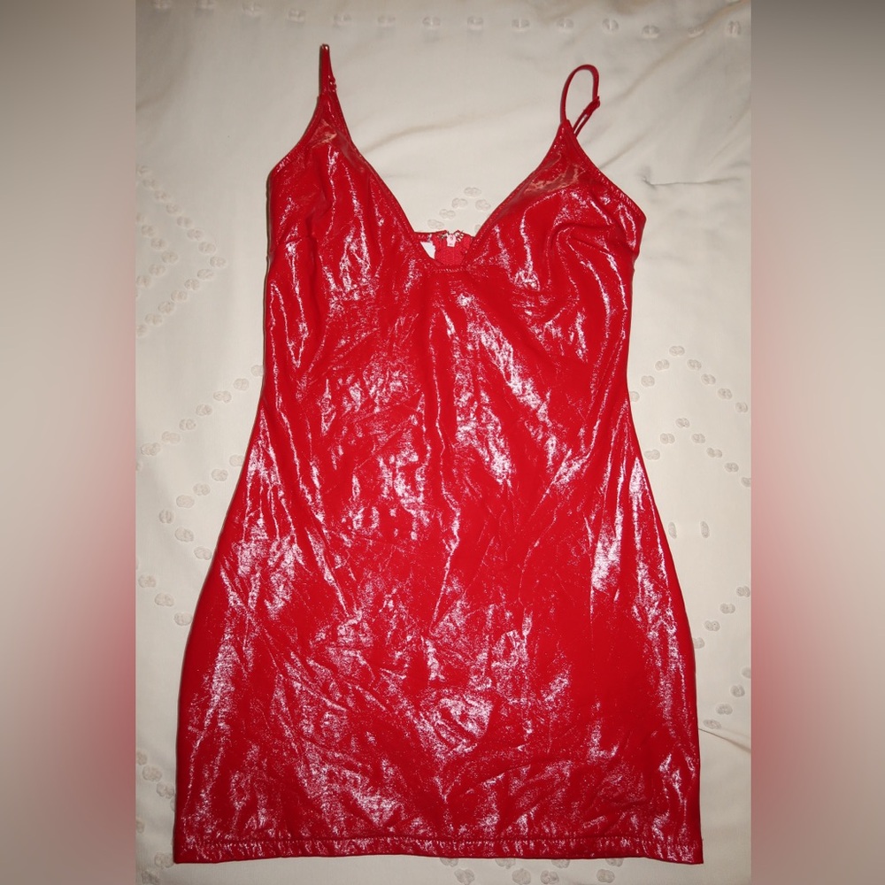 Windsor Red Latex Dress